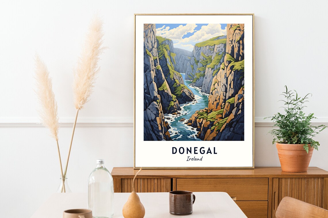 Slieve League Sea Cliffs Wild Atlantic Donegal Ireland Travel Poster - Image 2