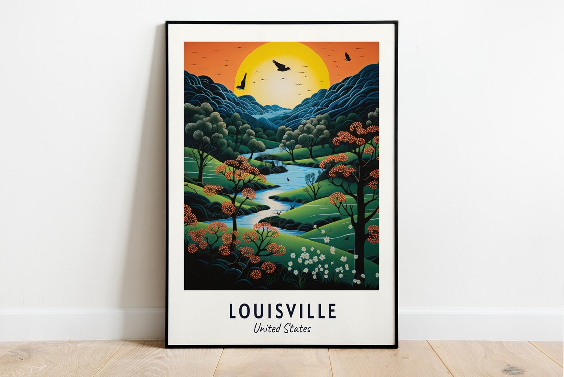 Louisville United States Travel Print Wall Art Louisville United States City Print Louisville United States Travel Gift Louisville
