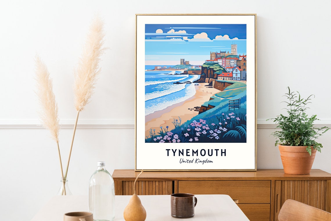 Tynemouth United Kingdom Travel Print Wall Art Tynemouth United Kingdom City Print Tynemouth United Kingdom Travel Gift Tynemouth - Image 2