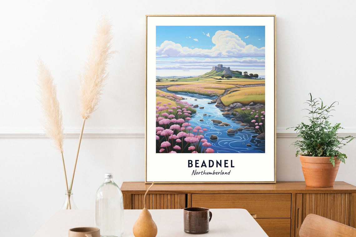 Beadnel Northumberland Travel Print Wall Art Beadnel Northumberland City Print Beadnel Northumberland Travel Gift Beadnel Wall Art - Image 2