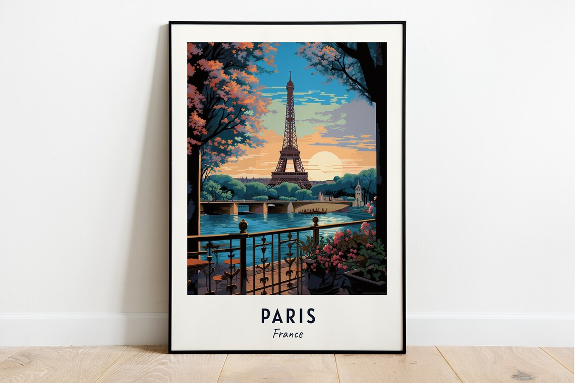 Paris Travel Print, France City Art Poster