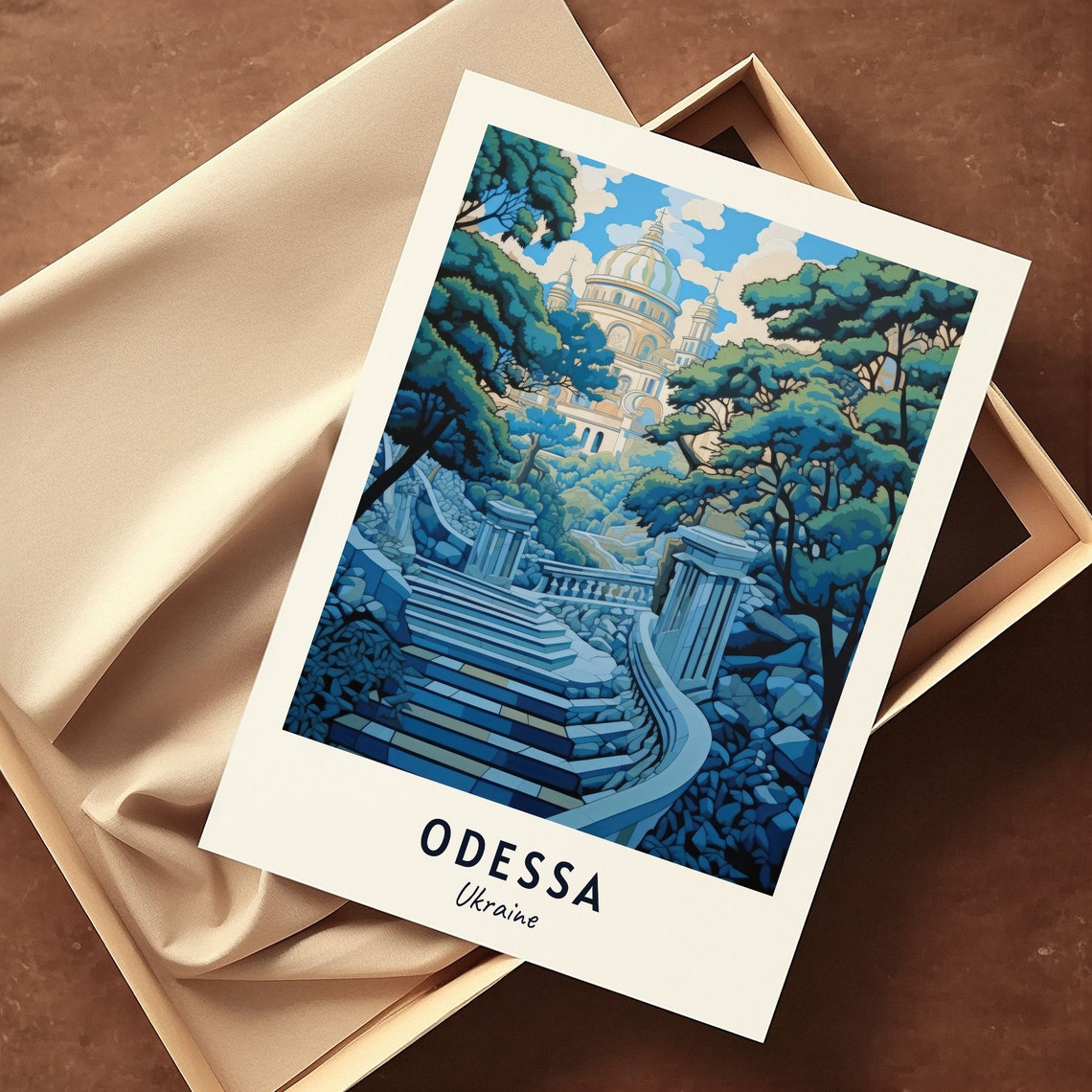 Potemkin Stairs Travel Print Wall Art Odessa Ukraine City Print Potemkin Stairs Travel Gift Potemkin Stairs Poster - Image 3