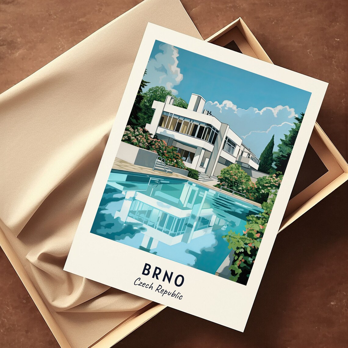 Villa Tugendhat Travel Poster, Brno Czech Republic - Image 3