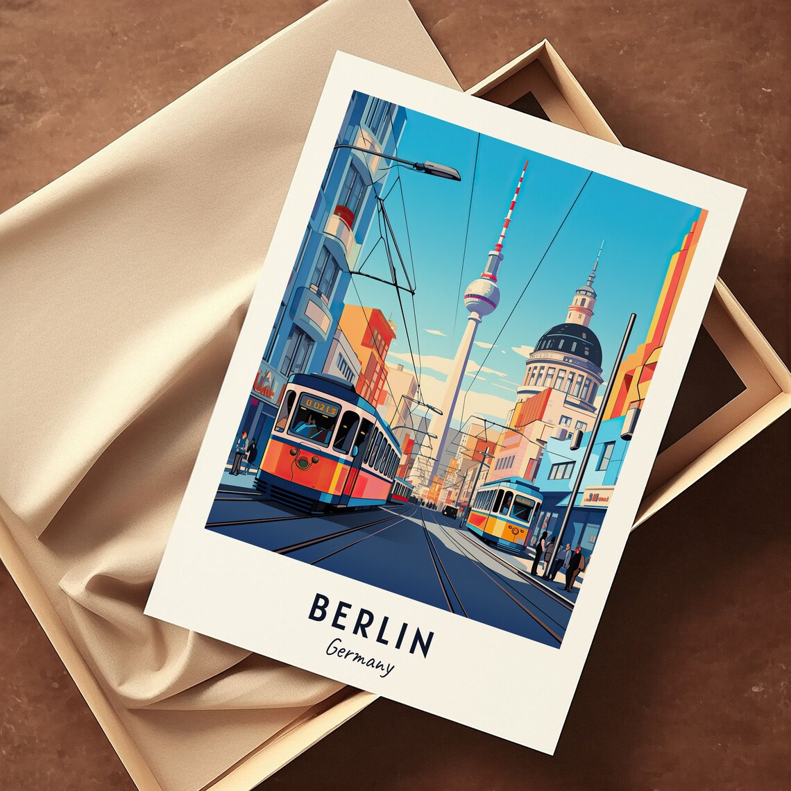Berlin Travel Poster, Germany City Print - Image 3
