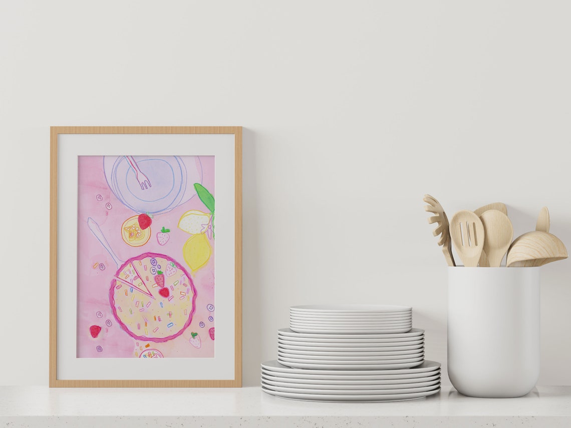 Lemon Fruit Wall Art Artwork For Kitchen Decor Watercolors Citrus Fruit Illustration Poster - Image 3