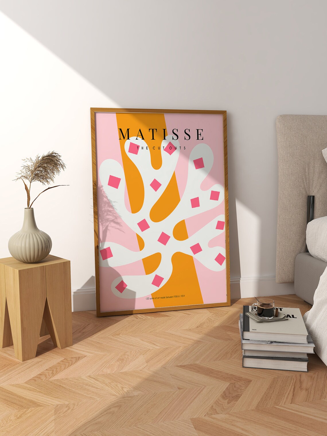 Matisse Orange Pink Coral Cutout The Cut Outs Art Style Poster - Image 2