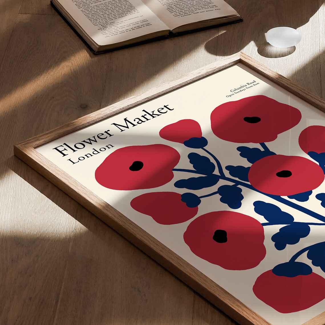 Columbia Road Flower Market, Matisse-Inspired Art Print - Image 3
