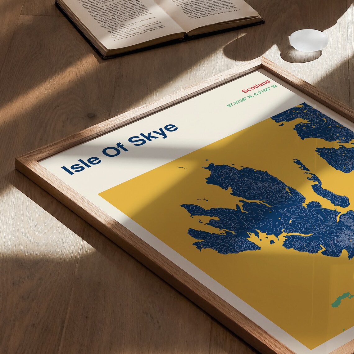 Isle Of Skye Map Poster, Travel Map Art Print - Image 3