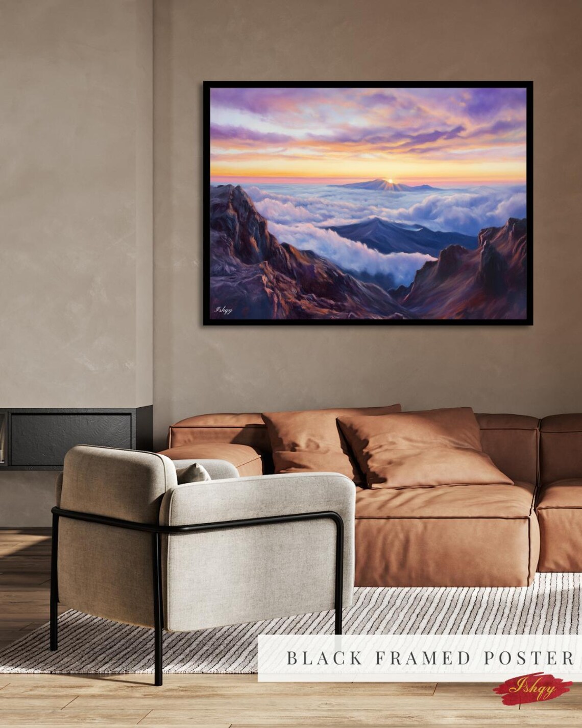 Haleakala Sunrise Above a Sea of Clouds Mountain View Poster - Image 4