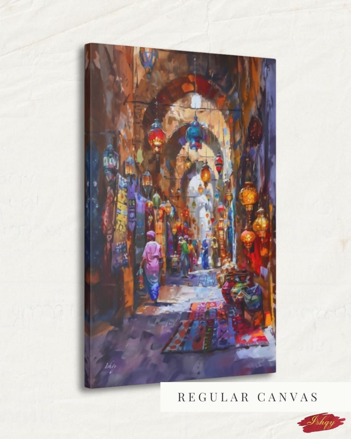 Istanbul Grand Bazaar Turkish Lanterns Market Alley Art Poster - Image 5