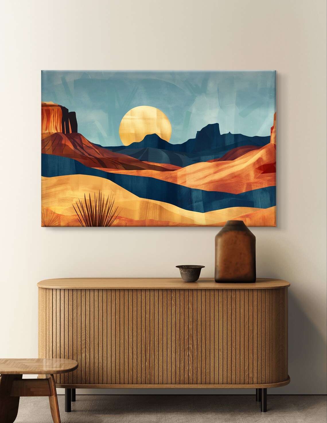 Desert Sunset Southwest Landscape, Boho Art Print - Image 6