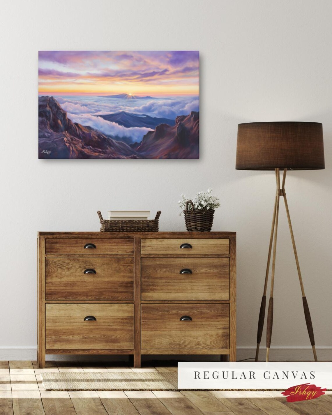 Haleakala Sunrise Above a Sea of Clouds Mountain View Poster - Image 2