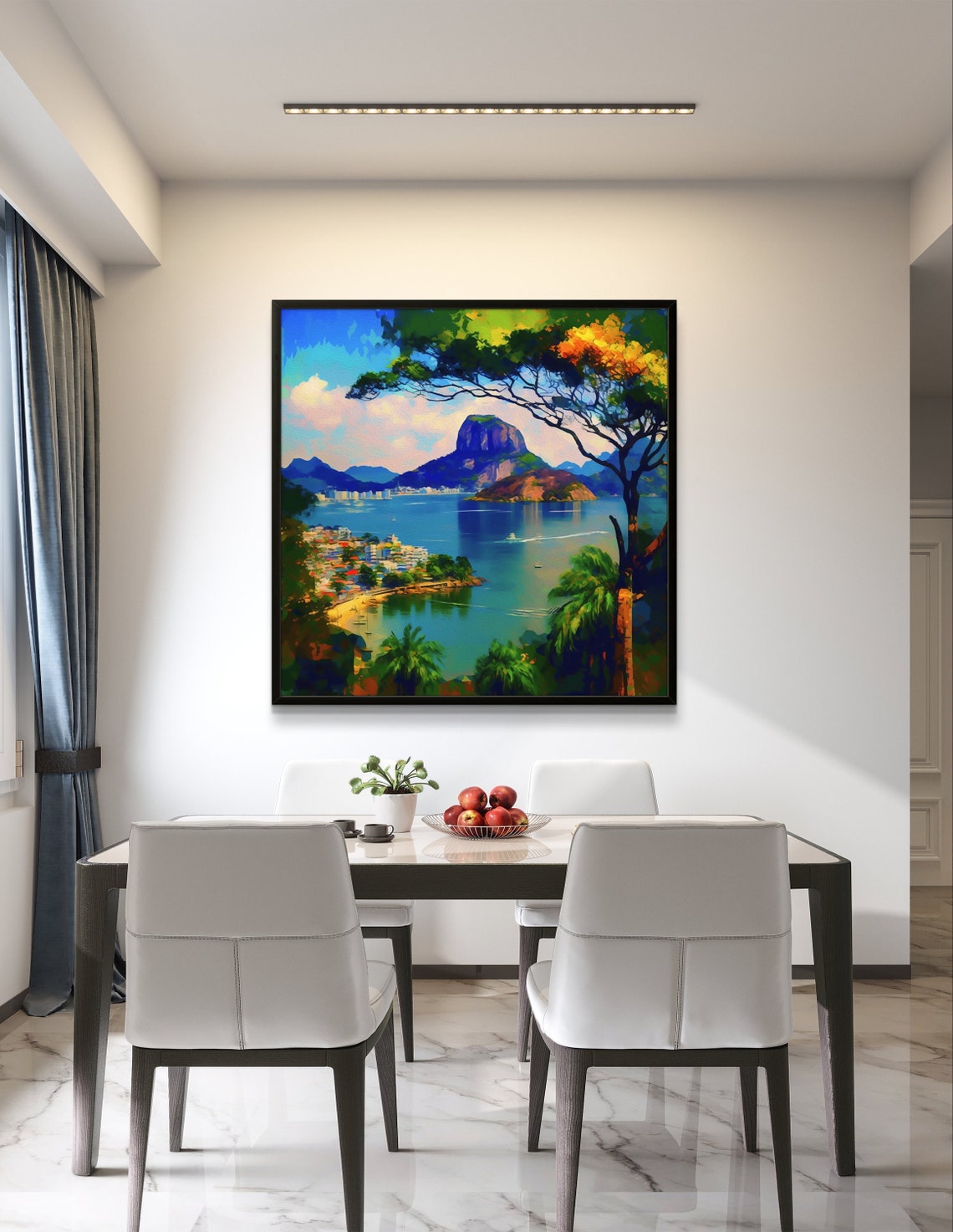 Rio de Janeiro Sugarloaf Mountain and Guanabara Bay Coastal Poster - Image 3