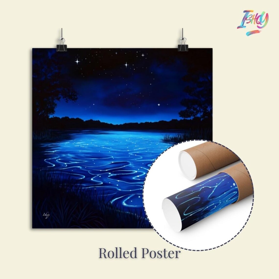 Vieques Bay Bioluminescent Puerto Rico Art Print - Image 2