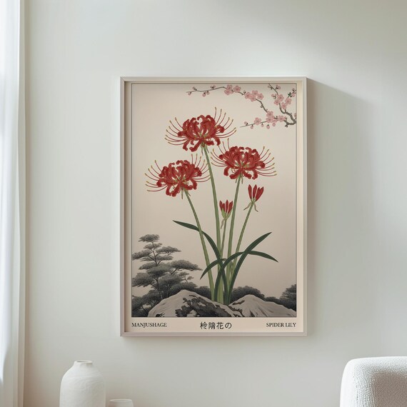Vintage Botanical Print Wall Art Decor Nature Inspired Illustration Home