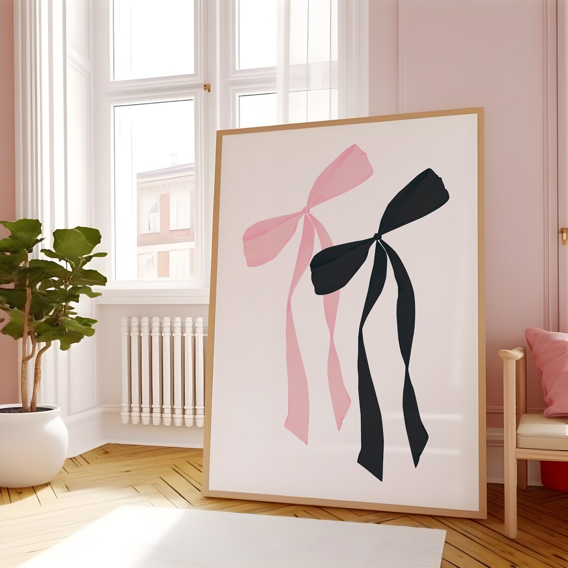 Coquette Bow Room Decor, Balletcore Art Print - Image 4