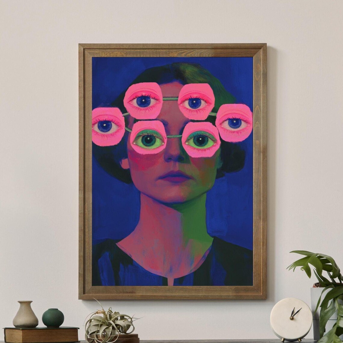Multifocal No5 Unique Canvas Art Print