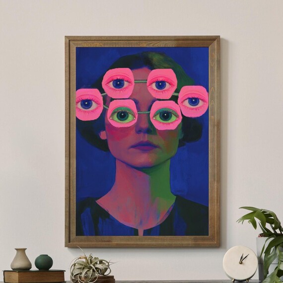 Multifocal No5 Unique Canvas Art Print