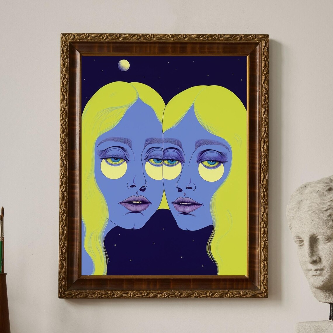 Bipolar Bonnie Unique Canvas Art Print