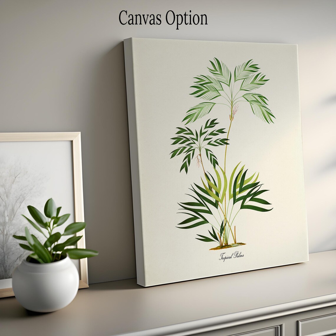 Tropical Palms Botanical Art Print, Coastal Decor - Image 2