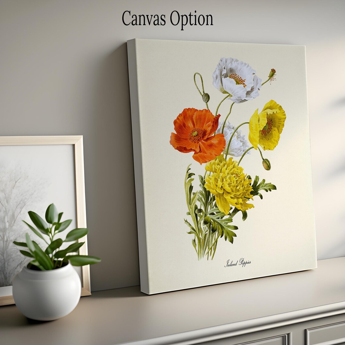 Iceland Poppies Botanical Art Print, Flower Bouquet - Image 2