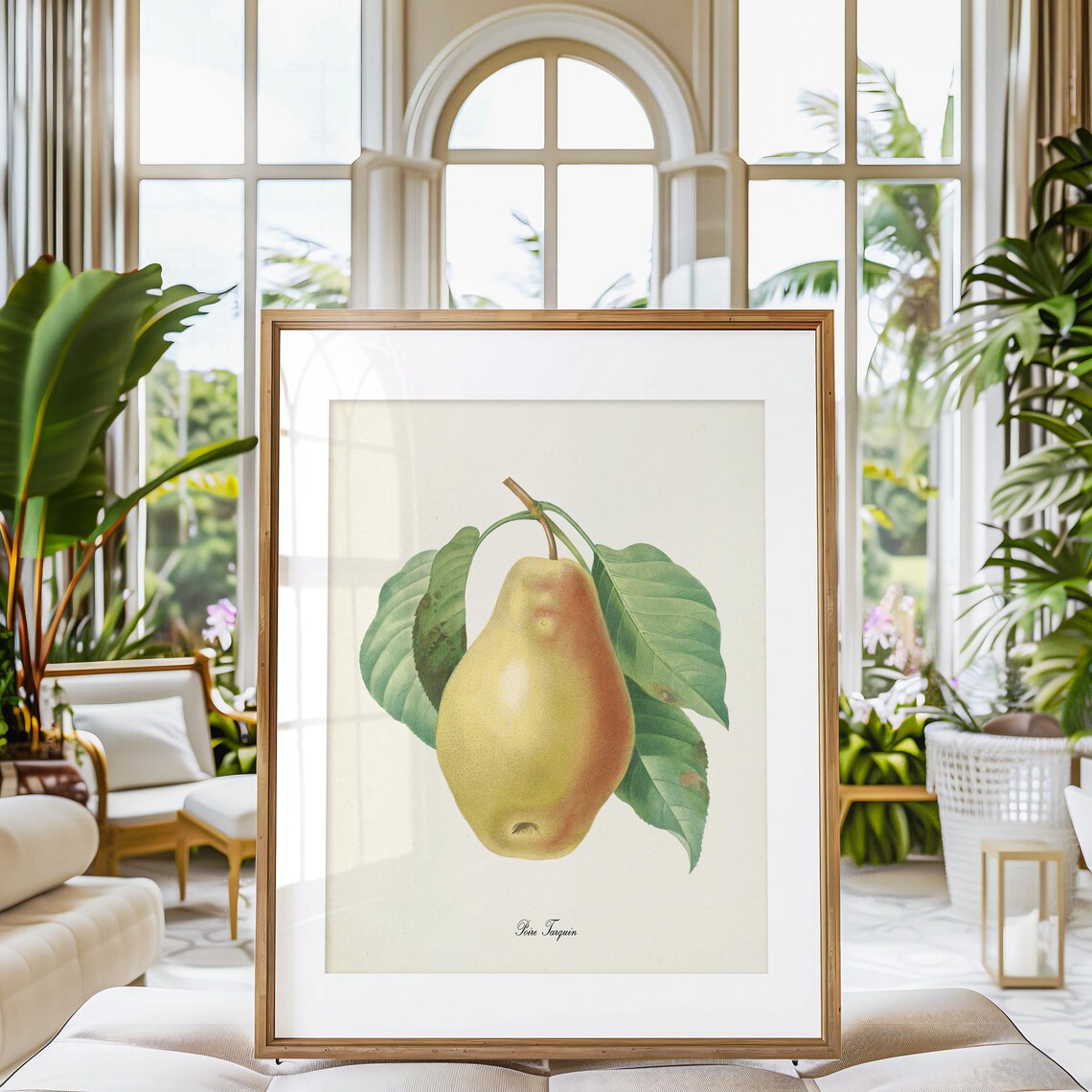 Pear Botanical Print, Kitchen Garden Art Print - Image 3