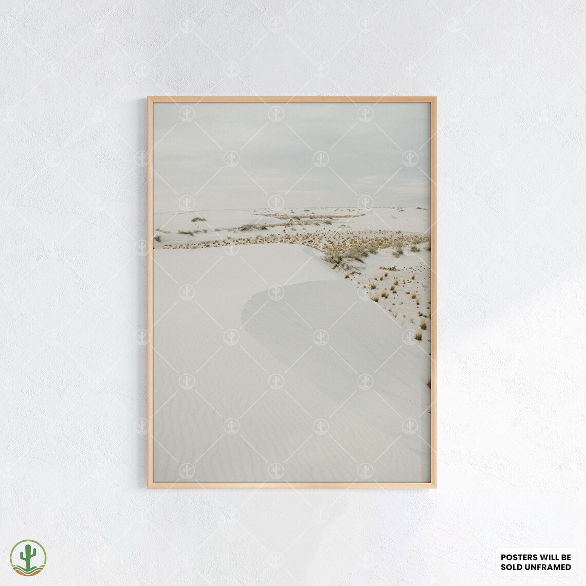 White Sand Dunes Minimalist Desert Photography Nature Landscape Print