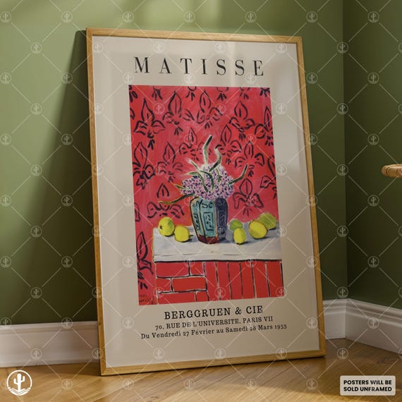 Henri Matisse Poster Wall Art Painting Landscape Prints Museum