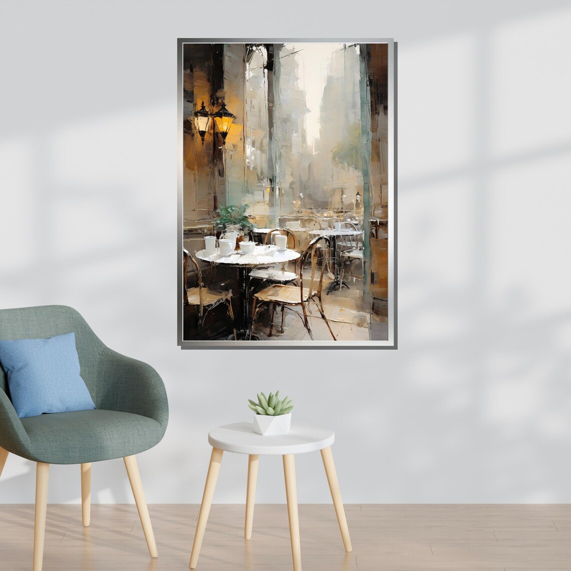 Parisian Cafe Cozy Coffee Shop Travel Poster - Image 3