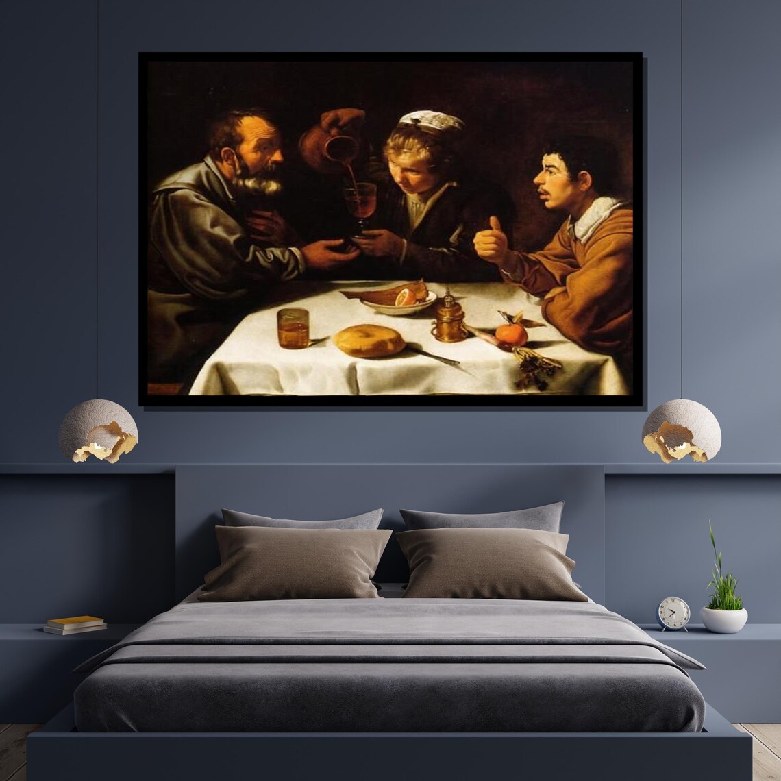Velazquez Los Borrachos The Drinkers Baroque Feast Classic Art Poster - Image 4