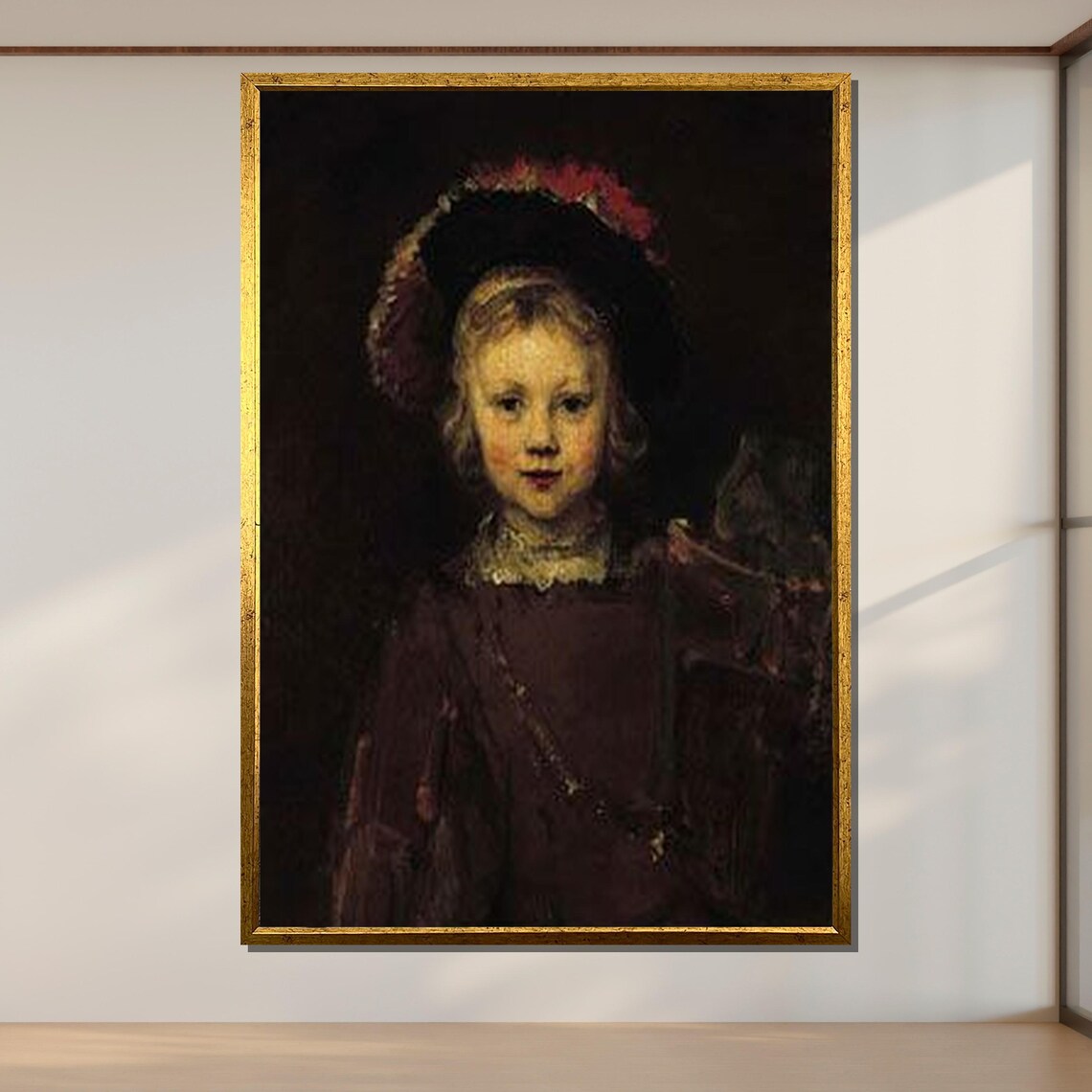 Young Noble In Feathered Cap Dutch Golden Age Classic Portrait Poster