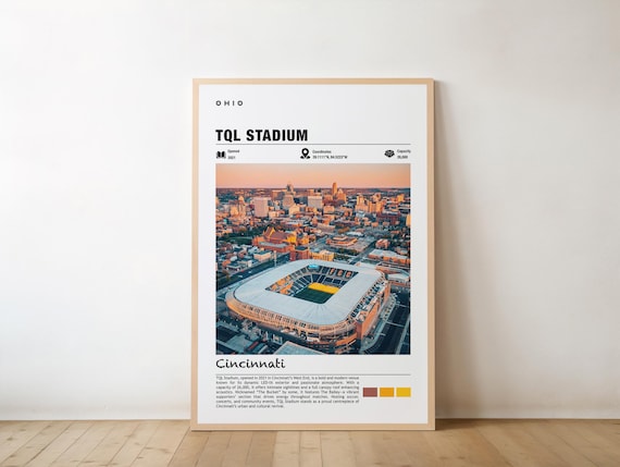 TQL Stadium Ohio Cincinnati Views Poster Print