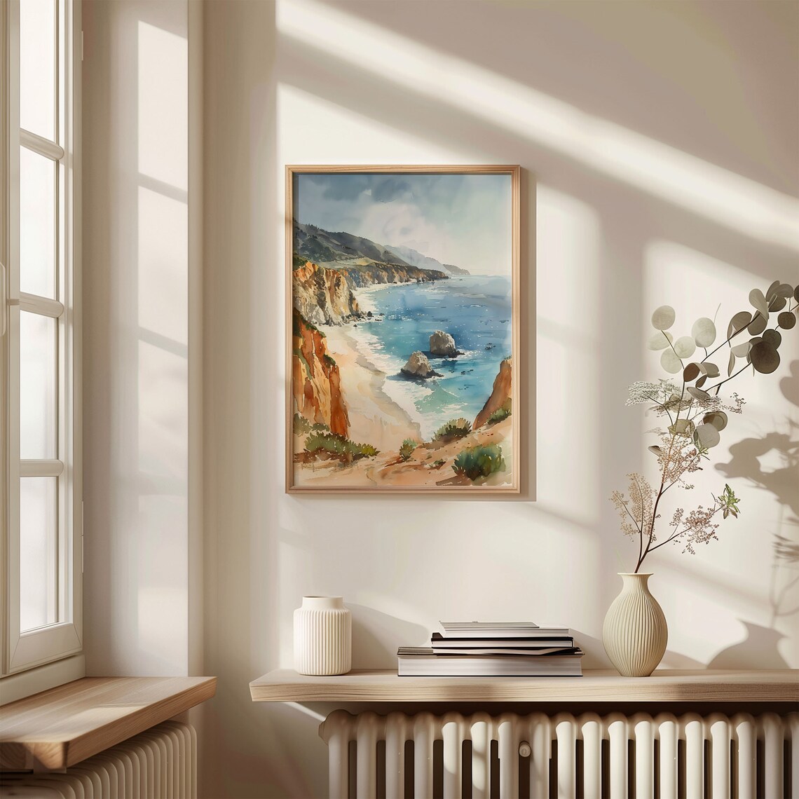 Big Sur Watercolor Art Print, California National Park - Image 4