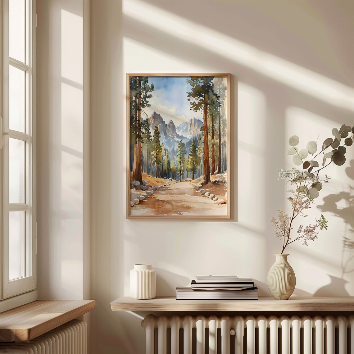 Sequoia Watercolor Art Print, National Park Decor - Image 4