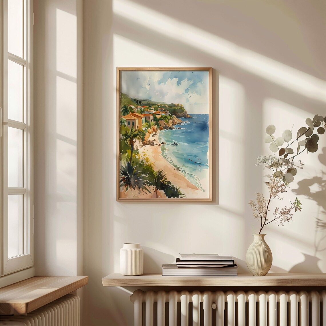 Barbados Watercolor Travel Poster, Caribbean Wall Art - Image 4