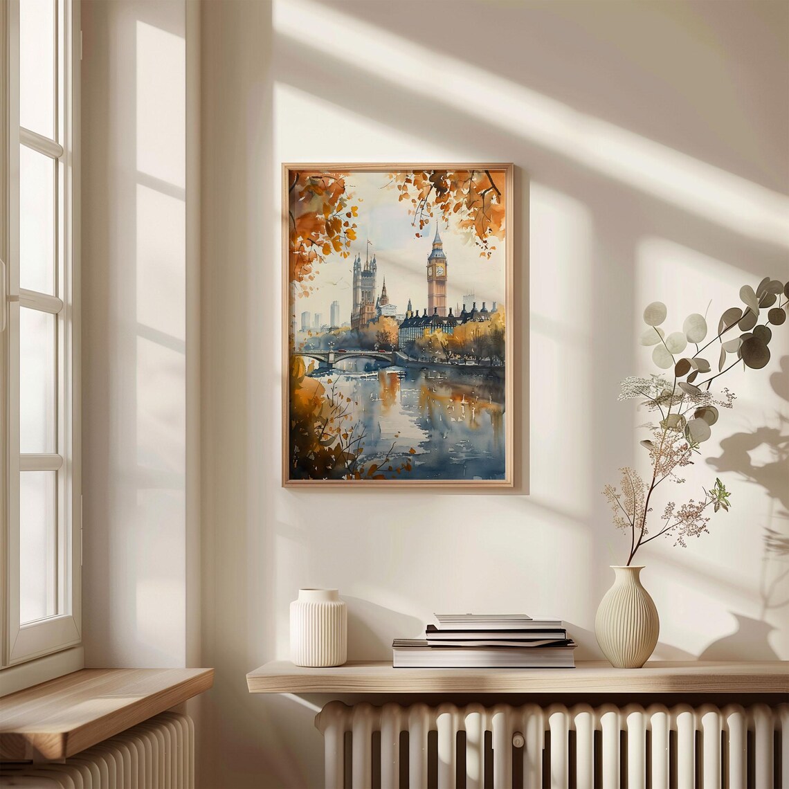London Battersea Power Station Watercolor Travel Poster - Image 4