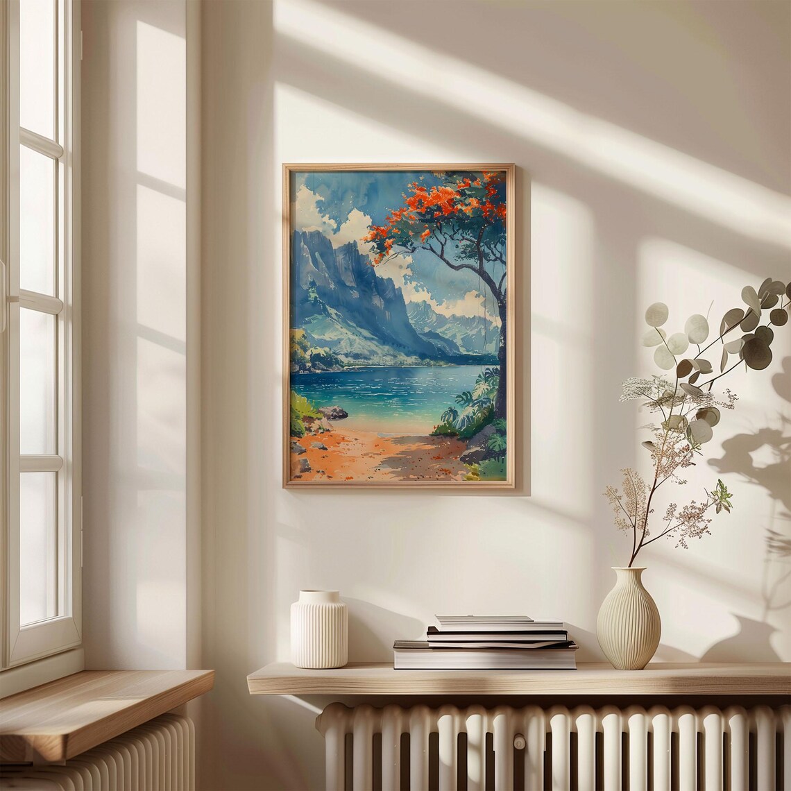Galpagos Islands Watercolor Painting Travel Poster - Image 4