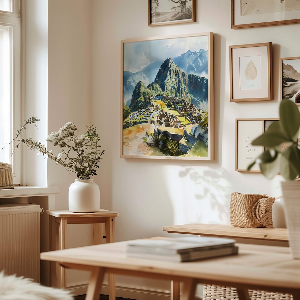 Machu Picchu Watercolor Travel Poster, Peru Print - Image 3