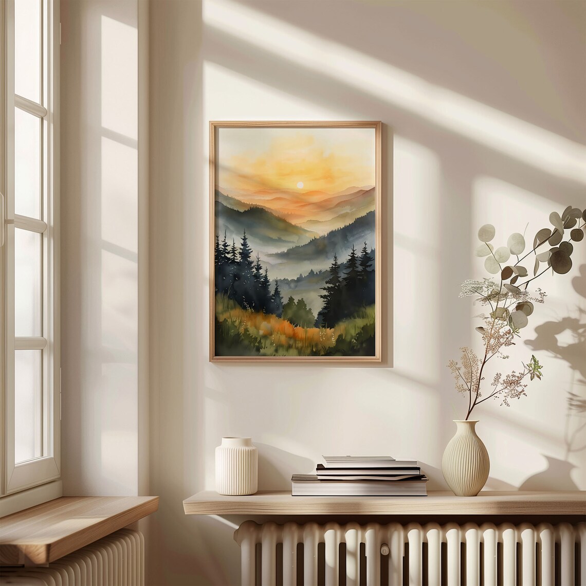 Watercolor Great Smoky Mountains National Park Art Print - Image 4