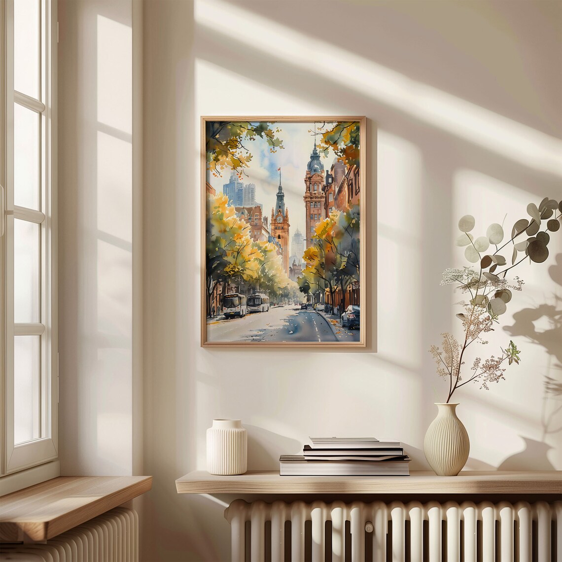 Melbourne Watercolor Painting, Australia Travel Poster - Image 4