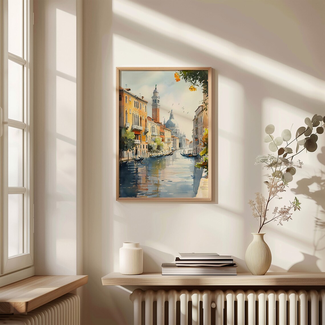 Venice Watercolor Travel Poster, Minimalist Decor - Image 4