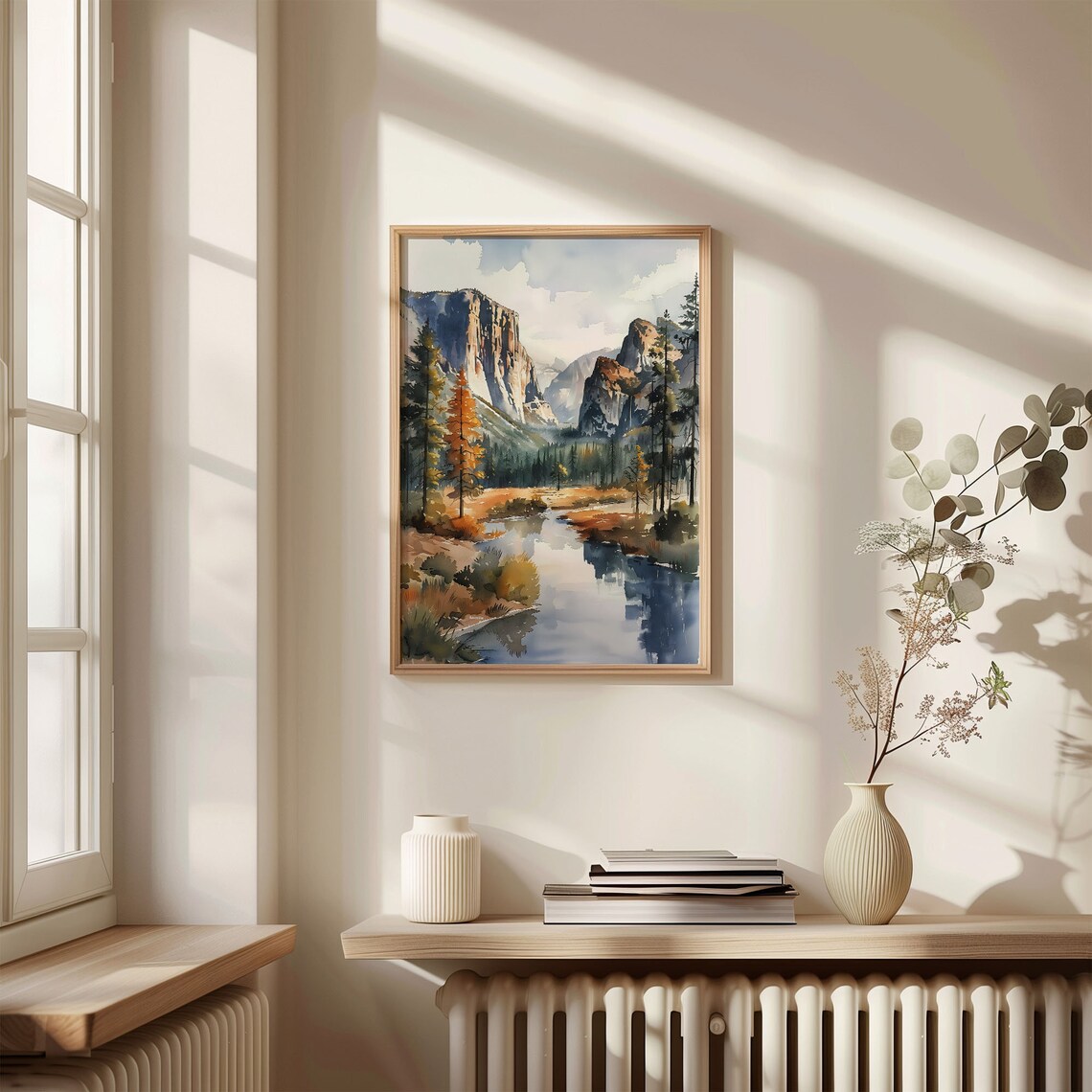 Yosemite Watercolor Art Print, California Decor - Image 4