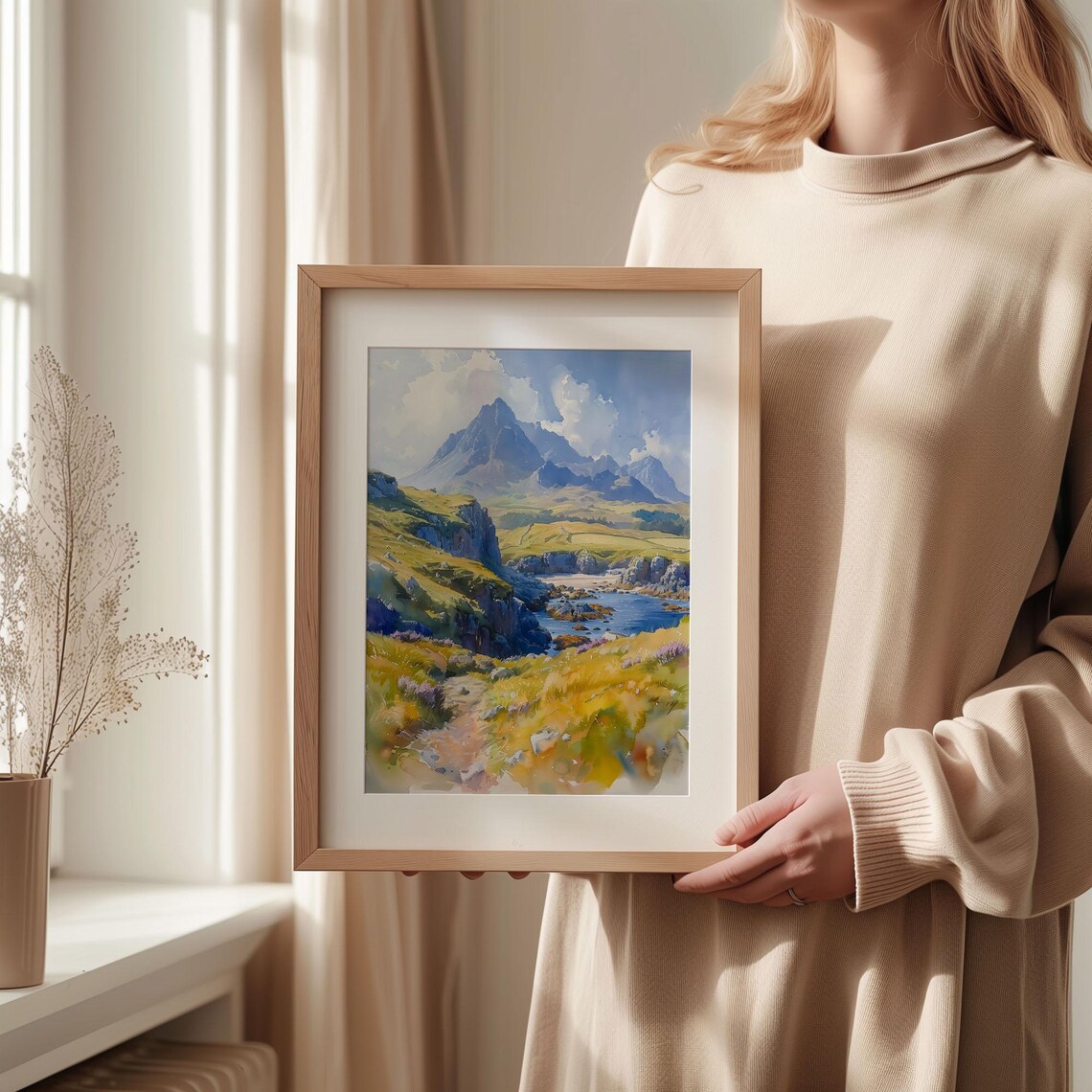 Isle Of Skye Watercolor Travel Poster, Scotland - Image 2