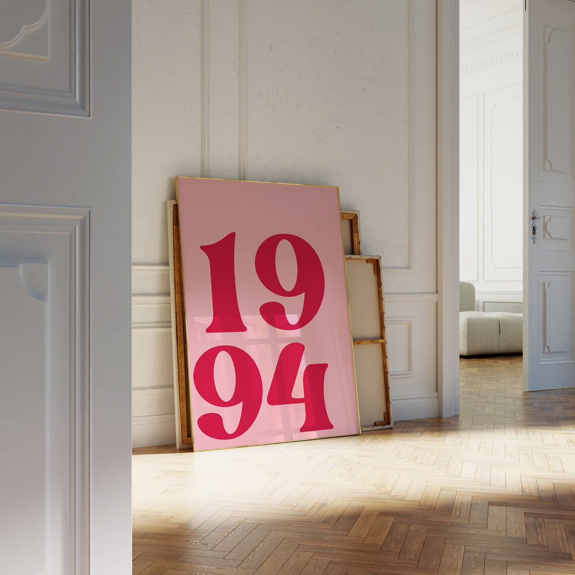 Retro Custom Year Typography Poster Print - Image 2