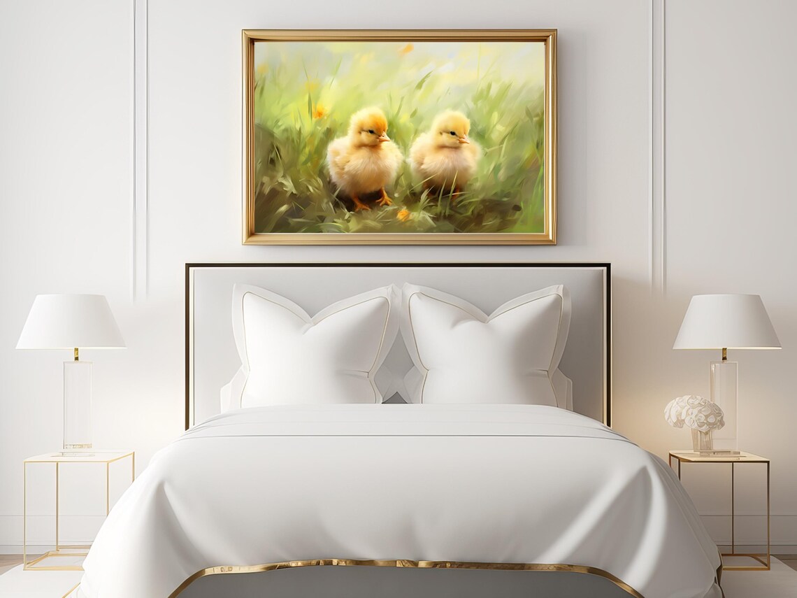 Easter Baby Chicks Nursery Decor, Spring Art Print - Image 2