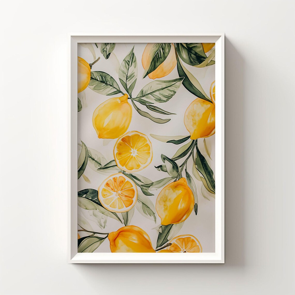 Lemon Vintage Oil-Painting Botanical Poster