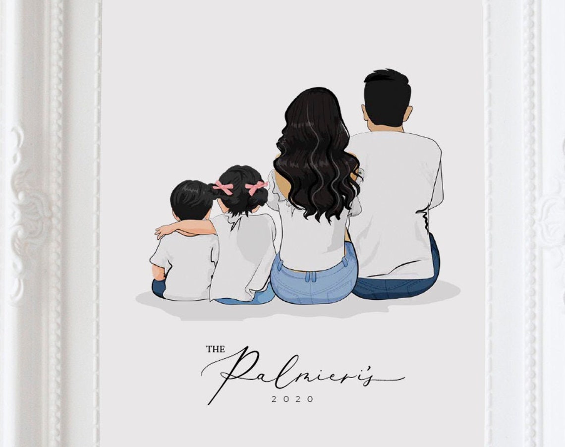 The Smiths 2020 Personalized Family with Dog Portrait Poster - Image 3