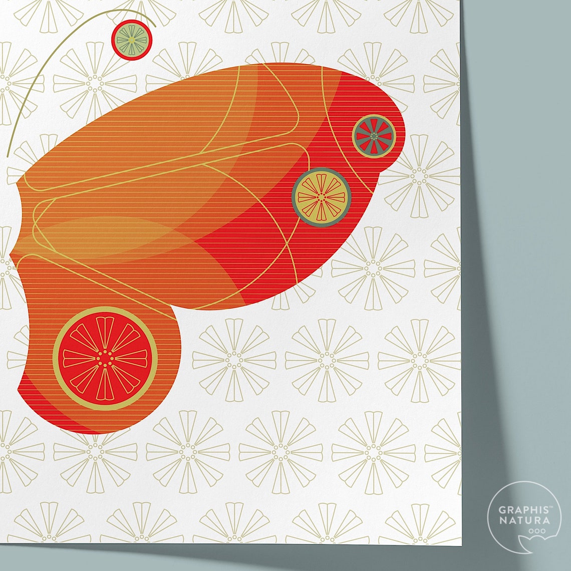 Decorative Butterfly Art Print Butterfly Wall Art Print Colorful Pattern Butterfly Modernist Butterfly Poster Art Nature Lovers Art - Image 3