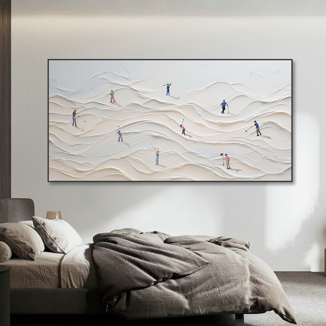 Golf Texture Art Print, Personalized Golfer Gift - Image 2