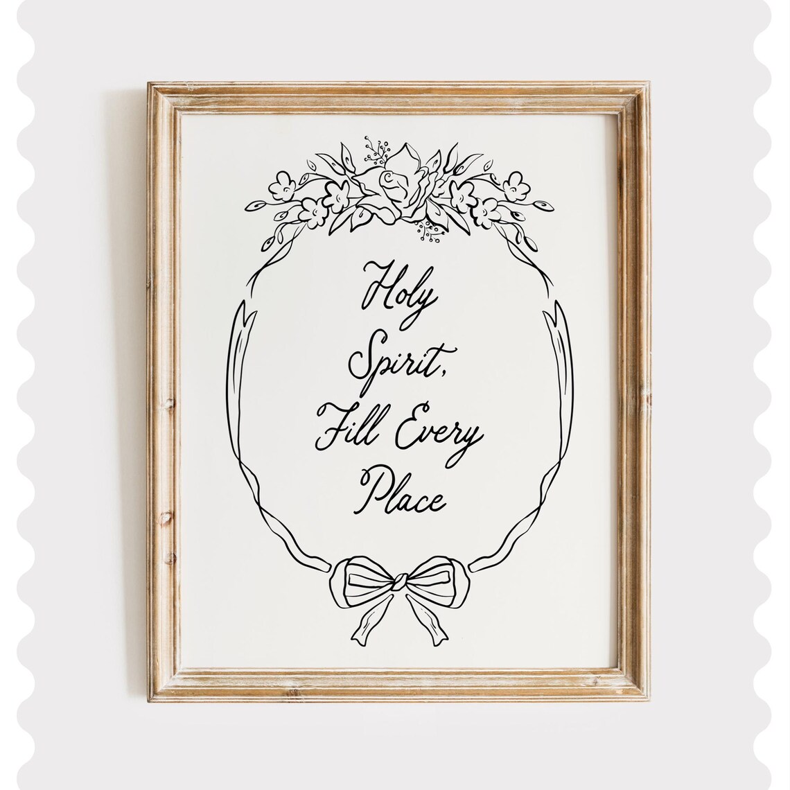 Holy Spirit Scripture Print Christian Home Decor